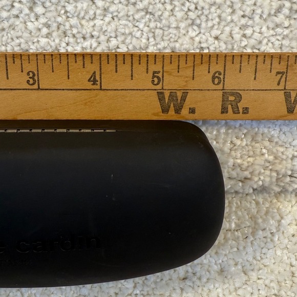 Pierre Cardin Black Hard Shell Eyeglasses Case Paris Logo - Picture 6 of 6